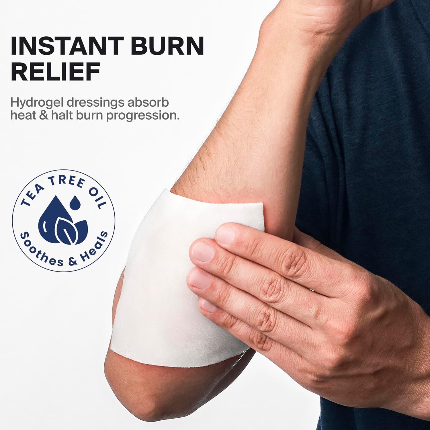 image:imageSurviveX Burn Dressing Kit with Tea Tree Oil Hydrogel Burn Pads Cooling Gels NonAdhesive Dressings amp Gauze Complete First Aid Accessory for Instant Cooling Soothing amp Burn ReliefKit
